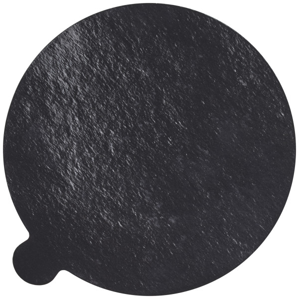 5" Round Black/Gold Reversible Waxed Corrugated Cake Board