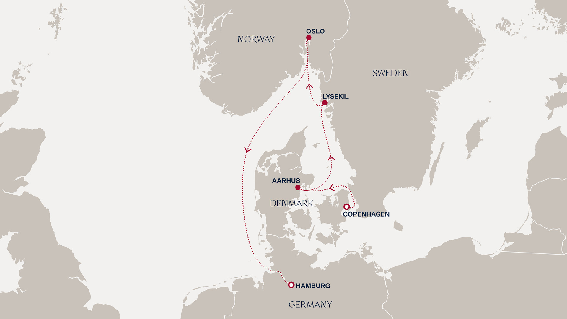 Itinerary map