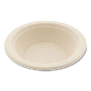 Boardwalk, Bagasse PFAS-Free Dinnerware, Round Bowl, 12 oz, Natural