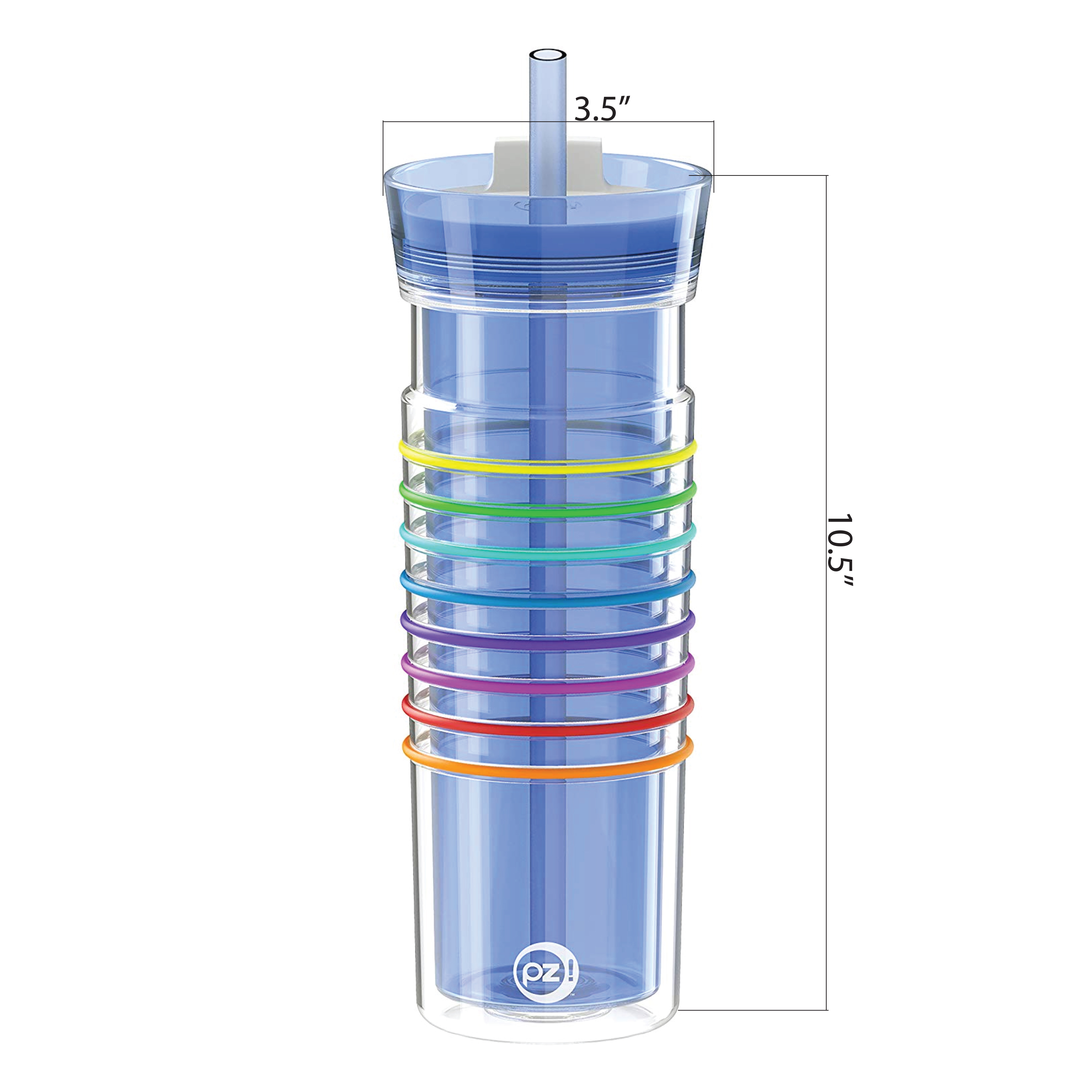 HydraTrak 20 ounce Insulated Tumbler, Periwinkle slideshow image 3 HydraTrak 20 ounce Insulated Tumbler, Periwinkle slideshow image 3