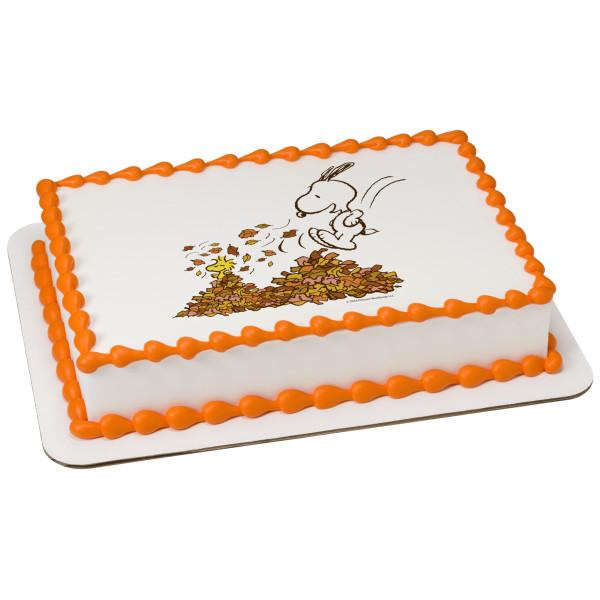 Peanuts® Happy Fall PhotoCake® Edible Image®