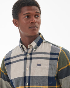 Dunoon Tailored Long-Sleeved Shirt Forest Mist