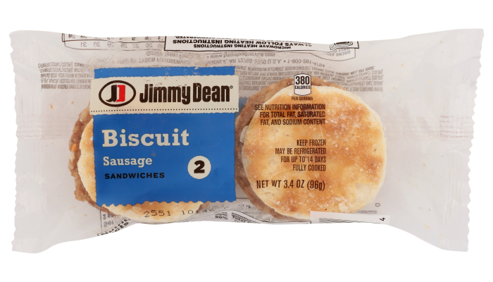 Jimmy Dean® Individually Wrapped Sausage Biscuit, Twin Pack_image_3