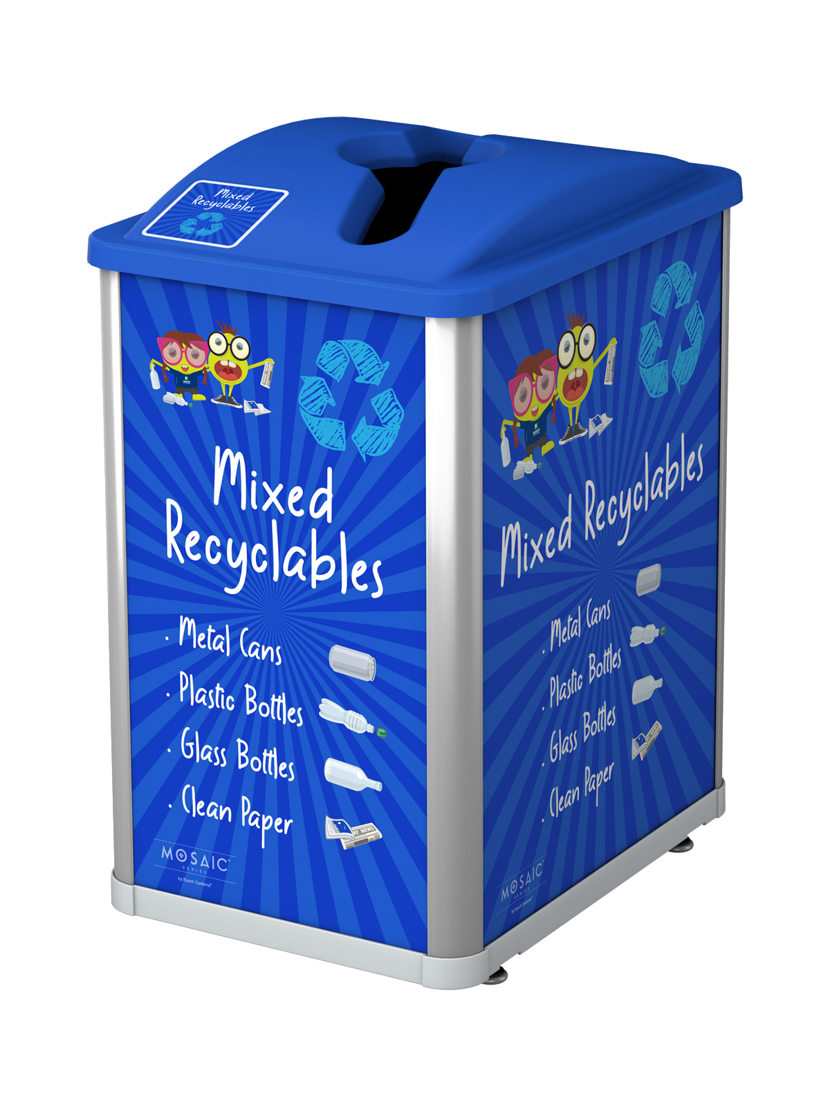 MOSAIC – Single – Kit – Junior – Mixed Recyclables – Mixed – Silver-Blue