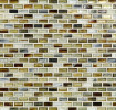 Tozen Copper 1/2×1 Mini Brick Mosaic Natural