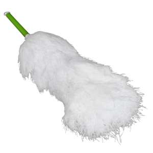 Impact, Microfiber 16" Duster, Green Handle, White Duster, Microfiber, White