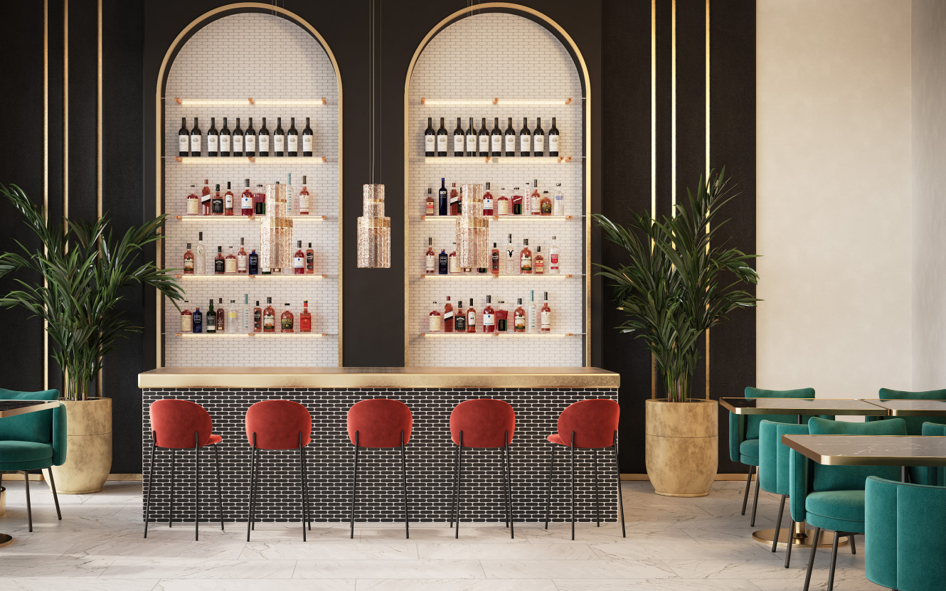 Tempo Black and White 1x4 Oval Mosaic