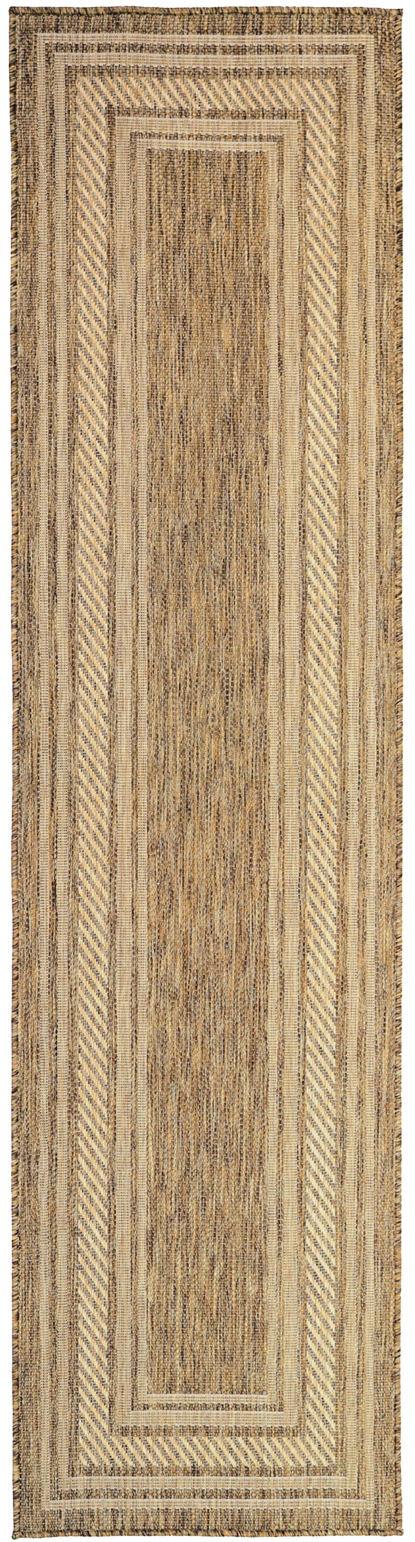 Nourison Horizon Indoor/Outdoor 2' x 6' Natural Modern Rug