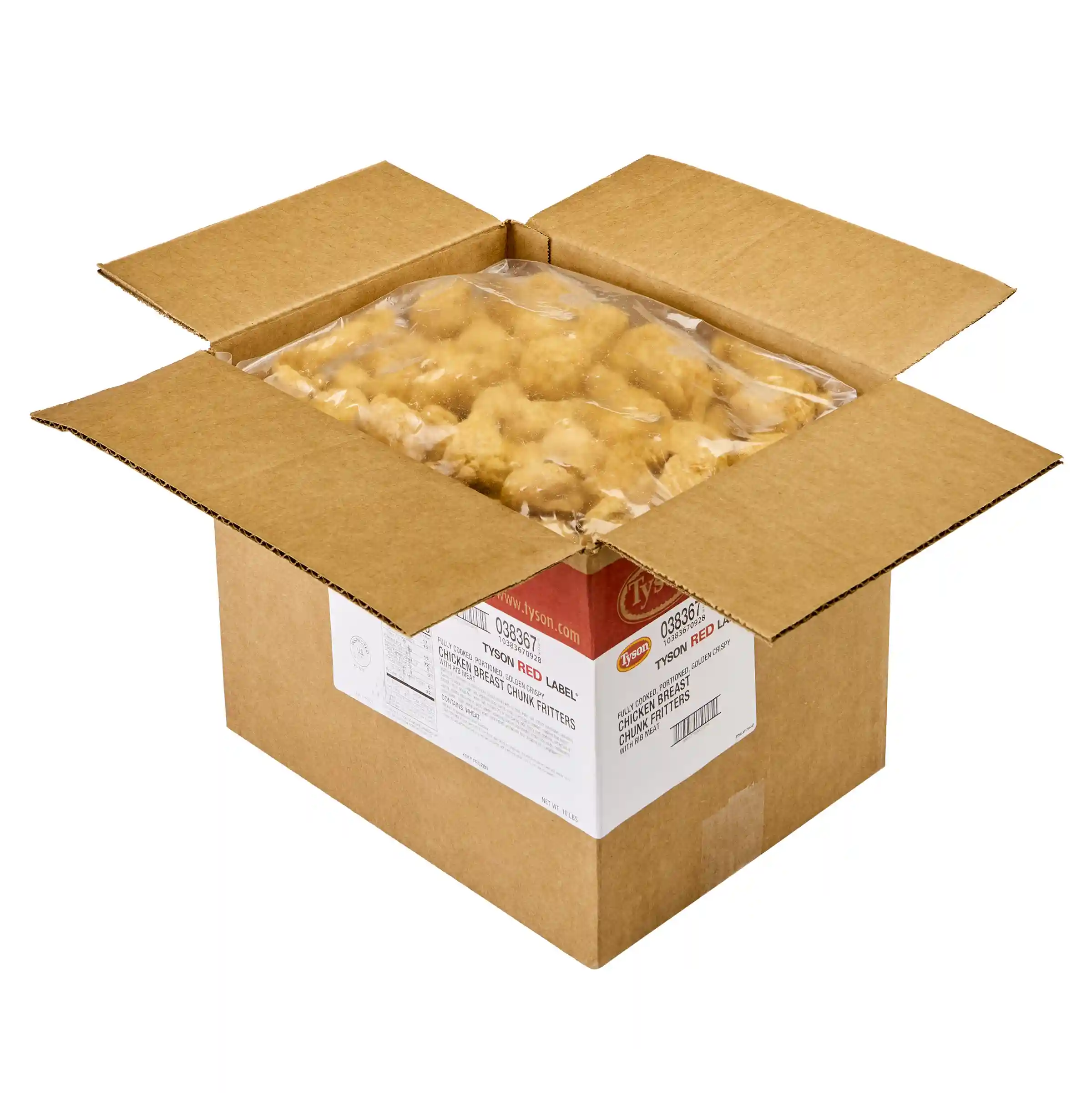 Tyson Red Label® Fully Cooked Golden Crispy Select Cut Chicken Breast Chunk Fritters_image_4
