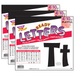 TREND Black 4" Playful Combo Ready Letters&reg;, 3 Packs T-79741-3