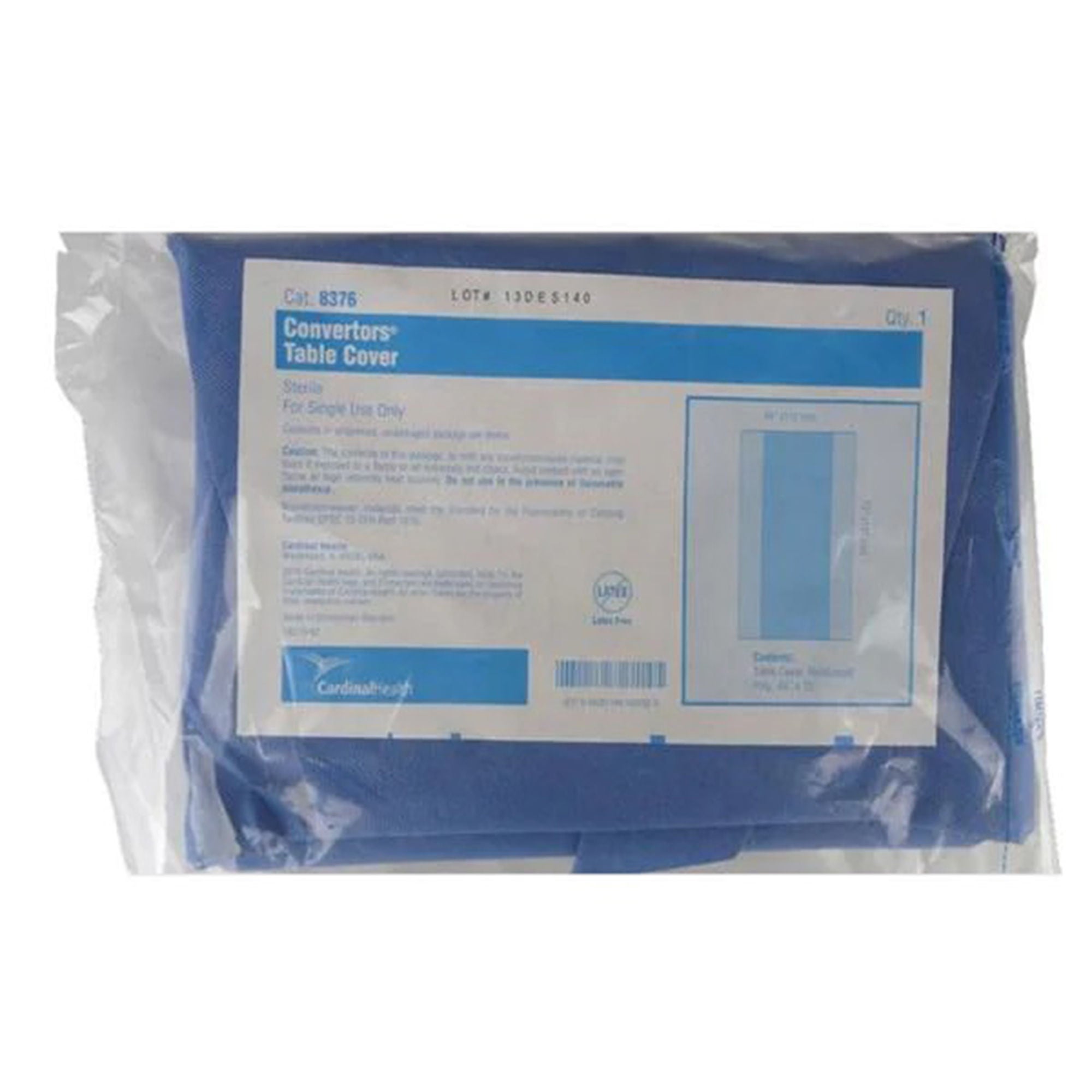 Cardinal Health™ Sterile Standard Back Table Cover, 44 x 75 Inch