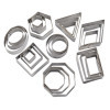 Geometric Shapes Assorted Sizes, 24Piece Set Cutters/Molds DecoPac