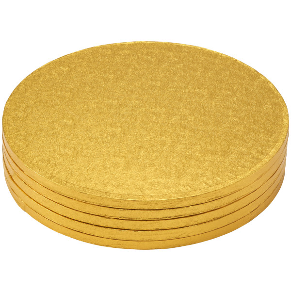 12" Round Gold Foil Cake Board