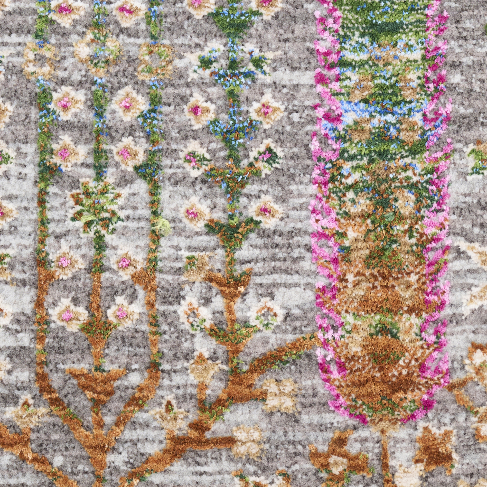 Nourison Vintage Harmony 8'10" x 11'2" Blue Multicolor Bohemian Indoor Rug
