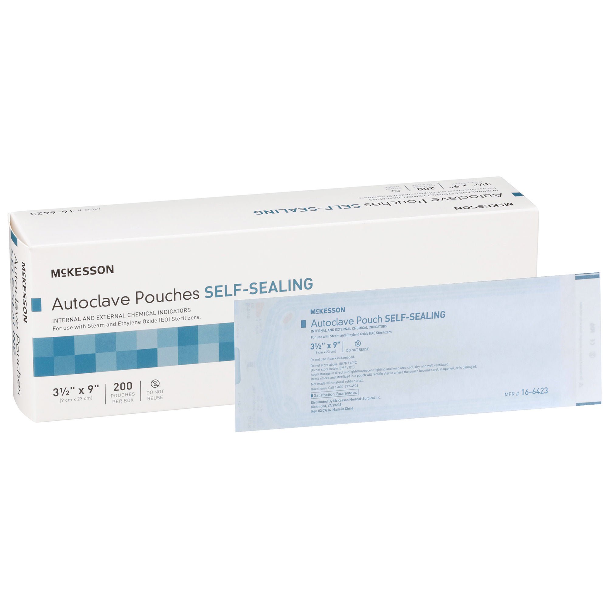 McKesson Sterilization Pouch, 3.5 x 9 Inch