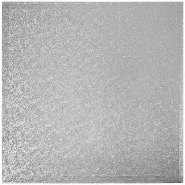 14" Square Silver Foil Cake Board