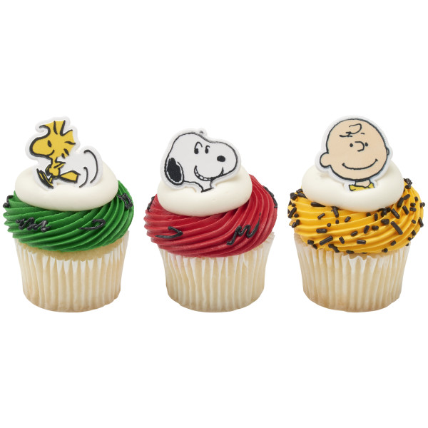 Peanuts® Snoopy®, Charlie Brown and Woodstock® Cupcake Rings