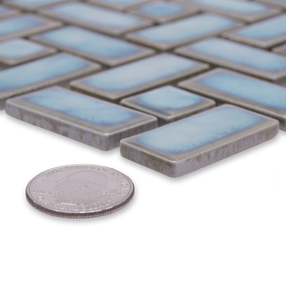 Hudson Spiral Marine 12-5/8 in. x 12-5/8 in. Porcelain Mosaic Tile