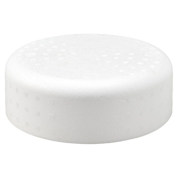 Round Edge Styrofoam 12" x 4" Cake Form