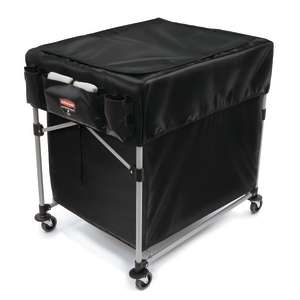 Rubbermaid Commercial, Large Cover for 8 Bushel Collapsible X Cart, Black