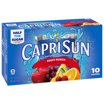 Capri Sun® Fruit Punch Flavored Juice Drink, 10 ct Box, 6 fl oz Pouches