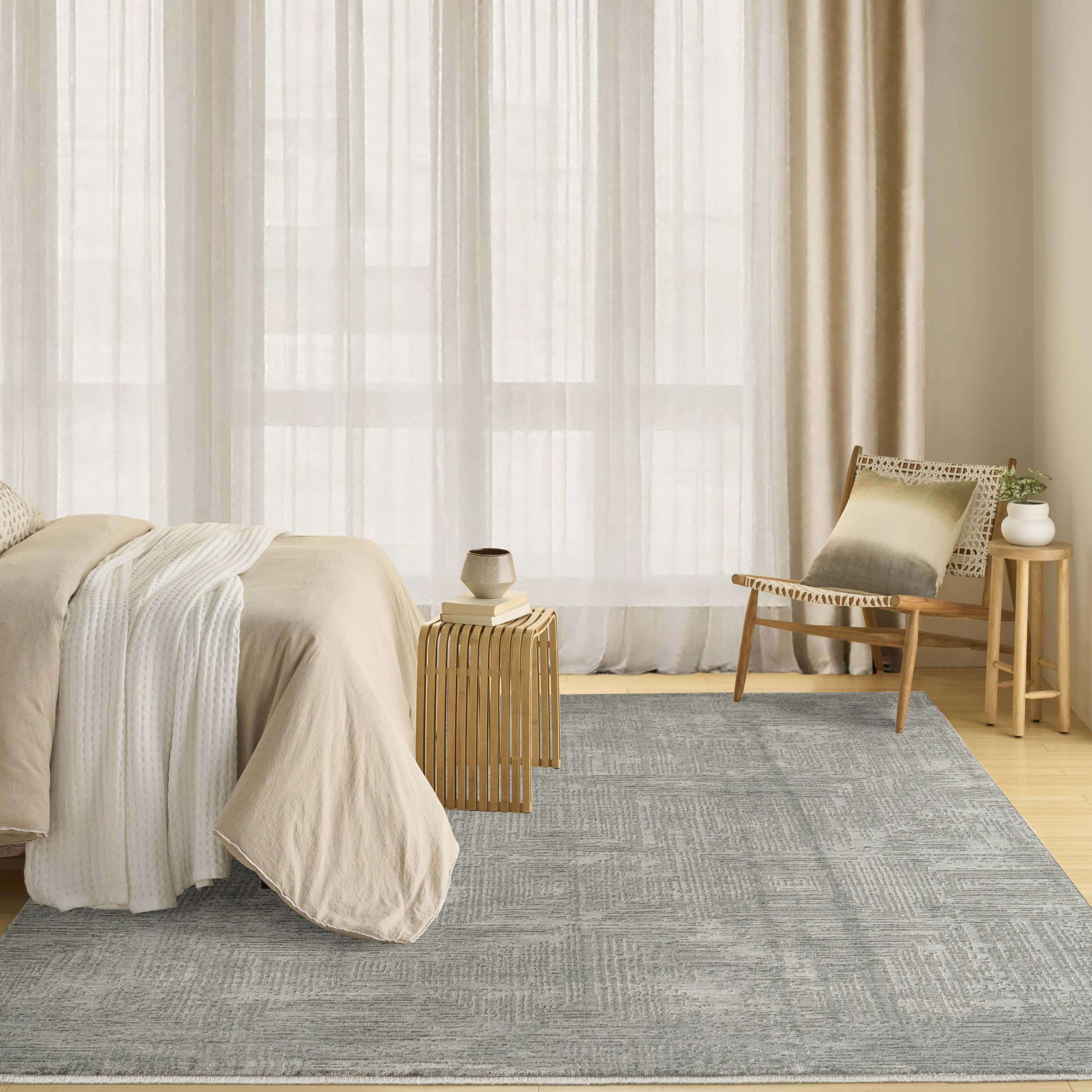 DKNY DK014 Madison Square 7'10" x 10'2" Slate Modern Indoor Rug