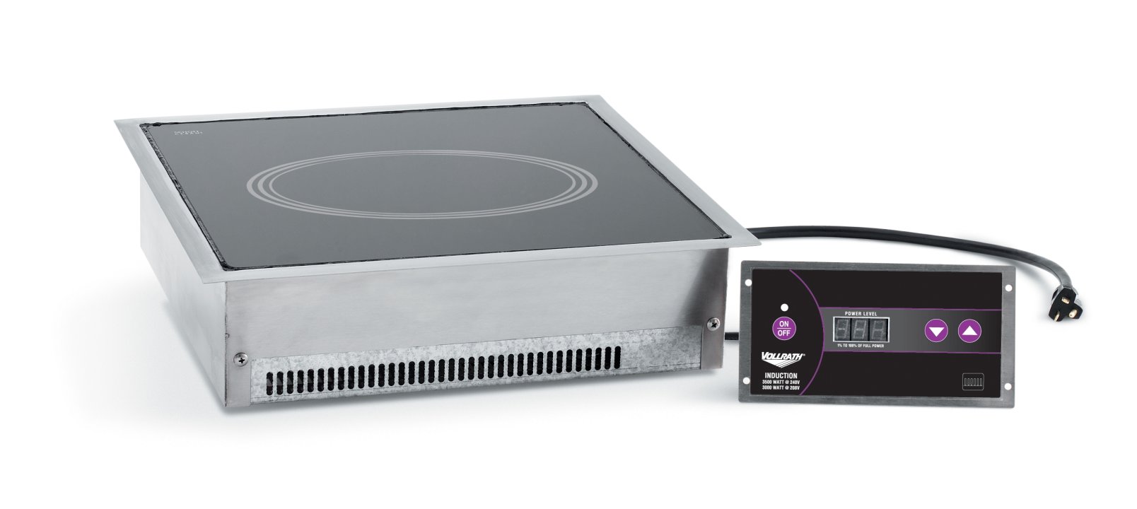 208- to 240-volt 3500-watt Ultra-Series single-hob drop-in induction range