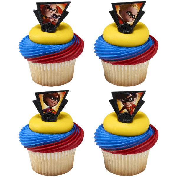 Disney and Pixar's Incredibles 2 Dynamic Family Cupcake Rings