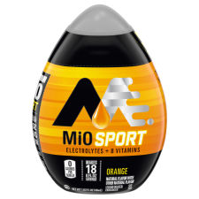 MiO Sport Orange Liquid Water Enhancer with Electrolytes & B Vitamins, 1.62 fl oz Bottle