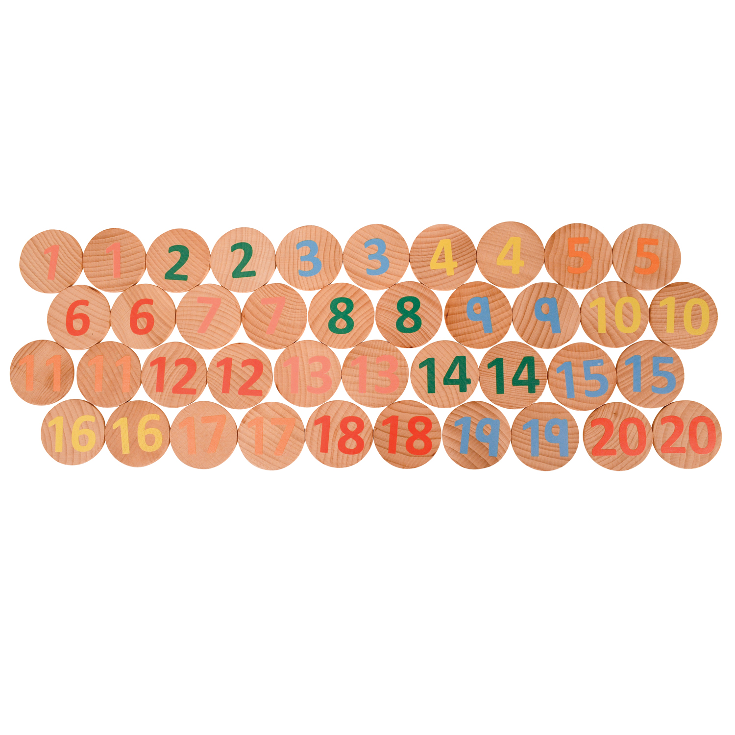 The Freckled Frog Matching Pairs - Numbers 1-20 - Set of 40 image number null