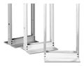 Universal Rack; 23"EIA Two Post Rack; Two Top Angles; UL Listed; 7'H (2.1 m); 45U; Glacier White