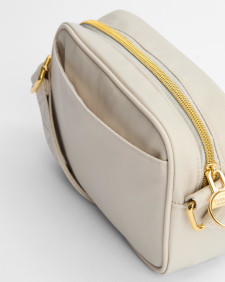 Micro Qualify Crossbody Bag Light Pearl