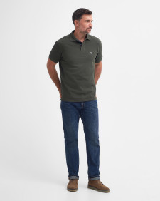 Hart Short-Sleeved Polo Shirt Dark Olive
