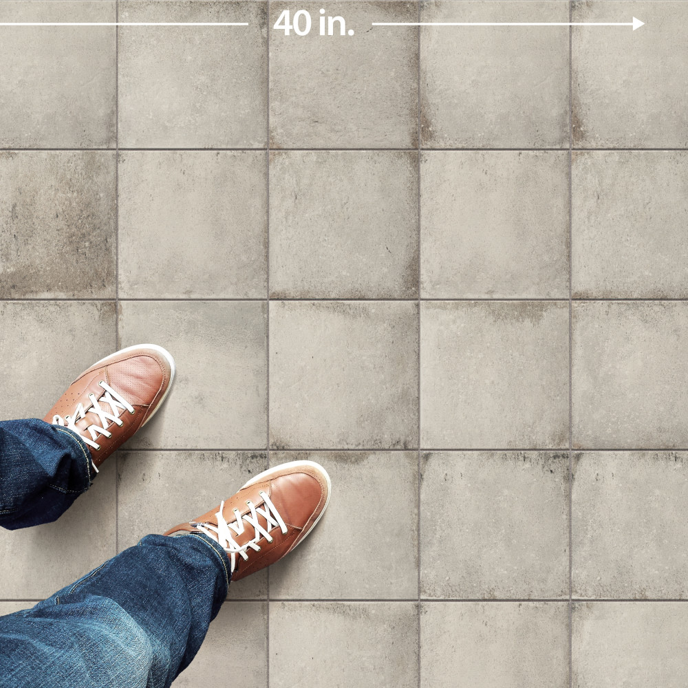 D’Anticatto Bianco 8-3/4 in. x 8-3/4 in. Porcelain Floor and Wall Tile