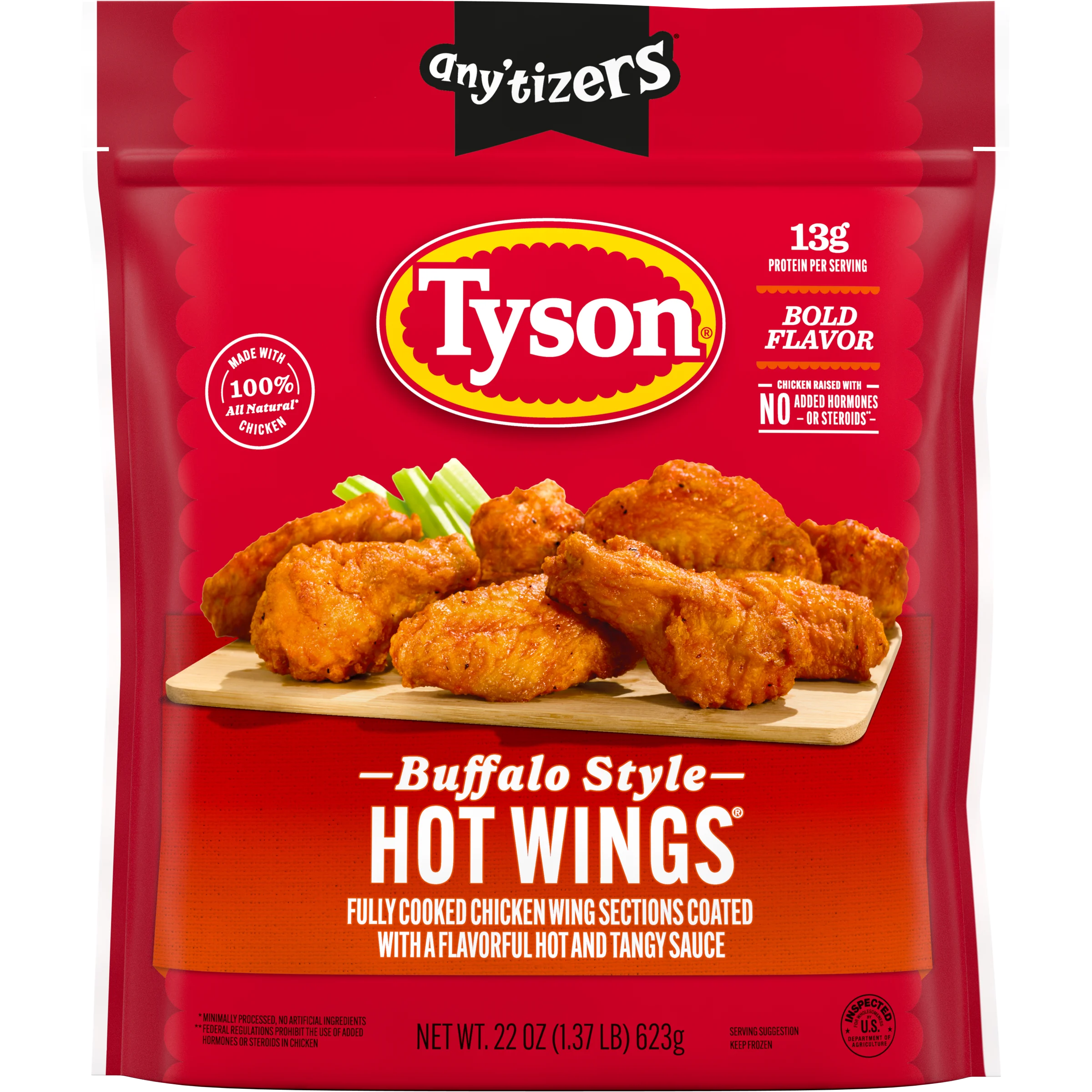 Any'tizers® Buffalo Style Bone-In Chicken Wings