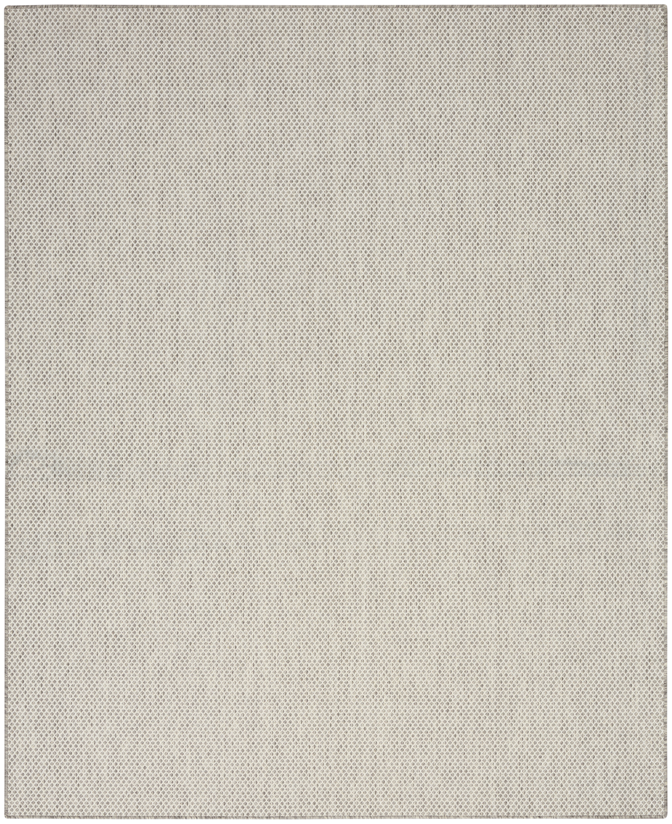 Nourison Courtyard 7' x 10' Ivory Silver Modern Rug