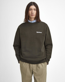 Felpa girocollo oversize in cotone spazzolato Nicholas 