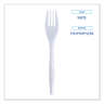 Boardwalk, Mediumweight Wrapped Polypropylene Cutlery, Fork, White