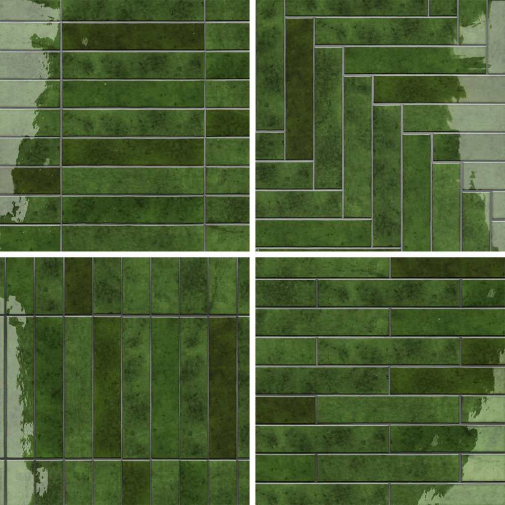 Menorca Tourmaline 2-1/2 in. x 12-7/8 in. Ceramic Wall Tile