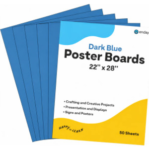 Poster Board, 22 x 28 in, Dark blue, 50 Pack