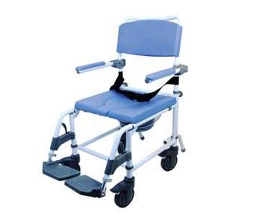 Alimed COMMODE, SHOWER STANDARD ALUM HEALTHLINE EZEE LIFE 18" D/S