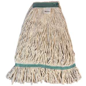 Hillyard, High Performance, Medium, Looped-End, 1.25" Headband, Blend, Natural, Wet Mop