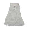Boardwalk, Pro Loop Rayon Looped-End Wet Mop Head with 1" Headband, #24, White