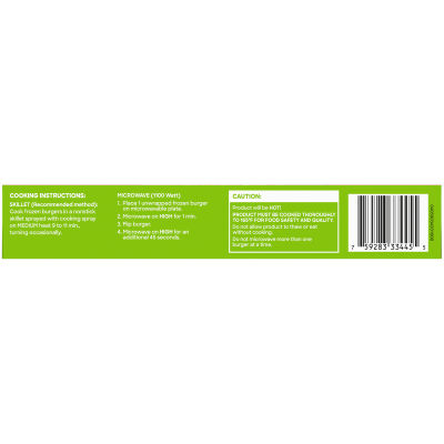 BOCA Original Vegan Veggie Burgers, 4 ct Box