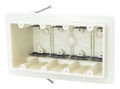 VaporSeal Box Fiberglass Reinforced Polyester BMC New Work 4-Gang 3-9/16 in. D Angled Mid-Nails/Speed Klamps
