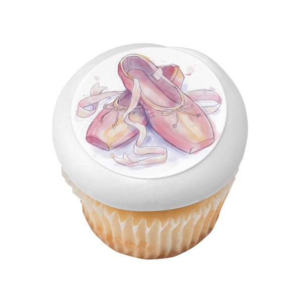 Ballerina Slippers PhotoCake® Edible Image®