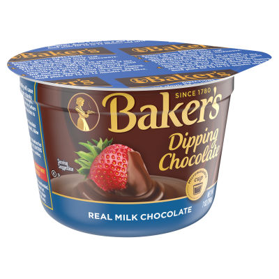 Baker's Real Milk Dipping Chocolate, 7 oz Cup