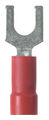 Vinyl-Insulated Fork Terminals 22 to 18 AWG Stud #8 Red