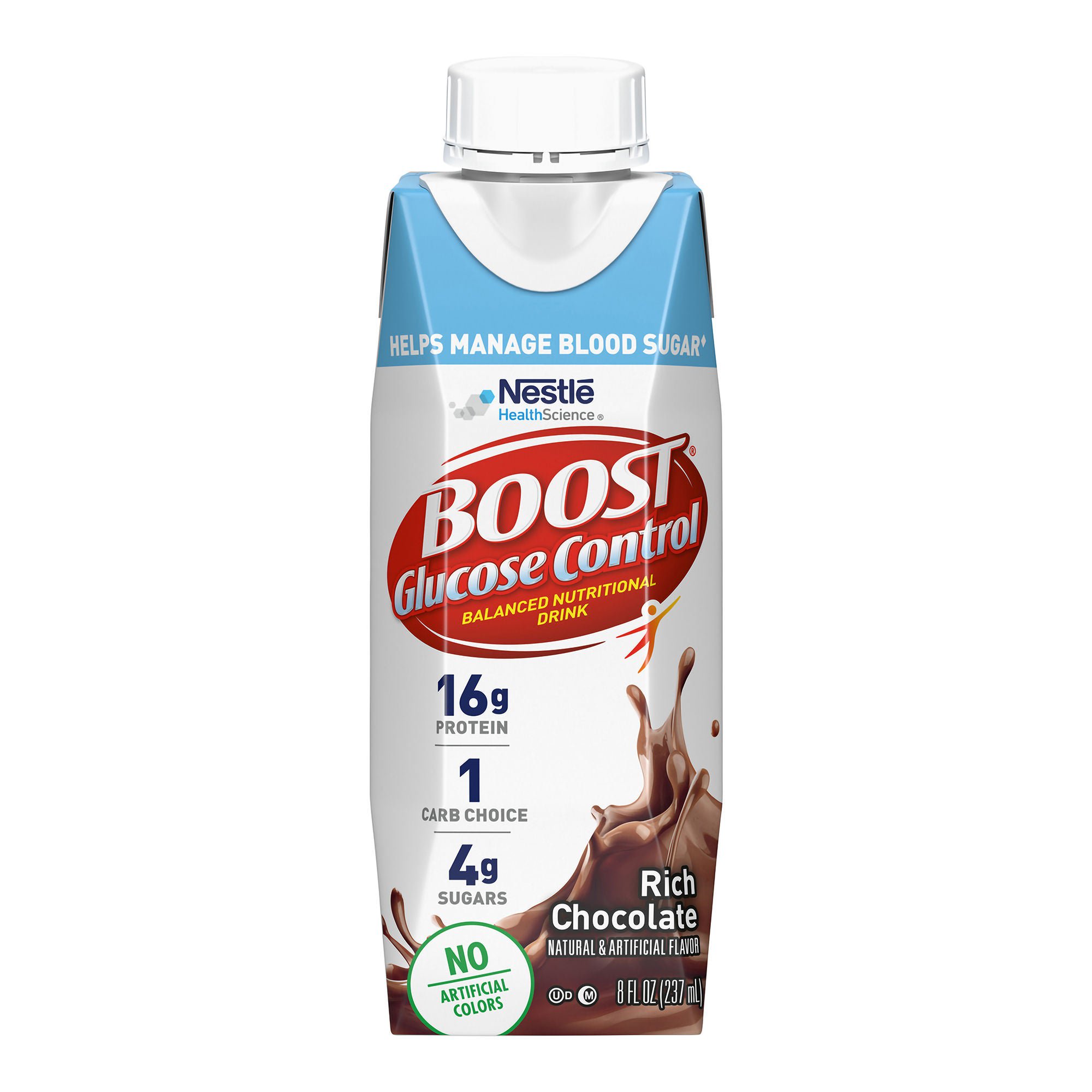 Boost® Glucose Control Chocolate Balanced Nutritional Drink, 8-ounce carton