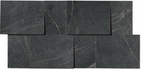Mondo Charcoal 12×24 3D Mosaic Matte Rectified